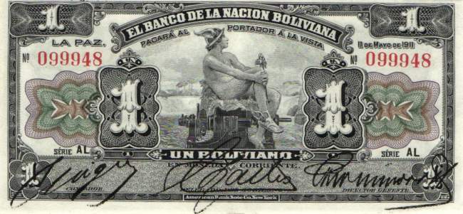 1 Boliviano 11.5.1911